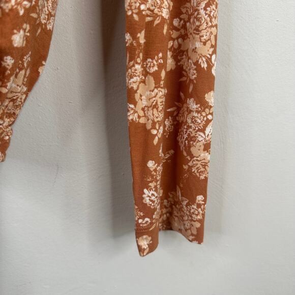 Free People Orange & White Spring Combo Turnt Bodysuit - Picture 5 of 11